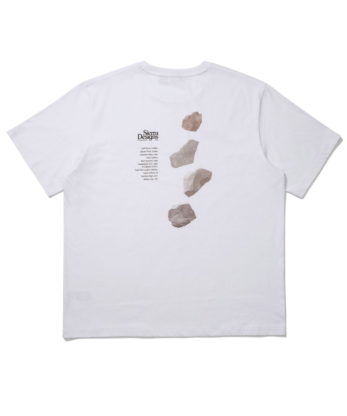 시에라디자인(SIERRA DESIGNS) 요세미티 스톤 칠라이트(CHILL-LITE) 반팔티셔츠 WHITE