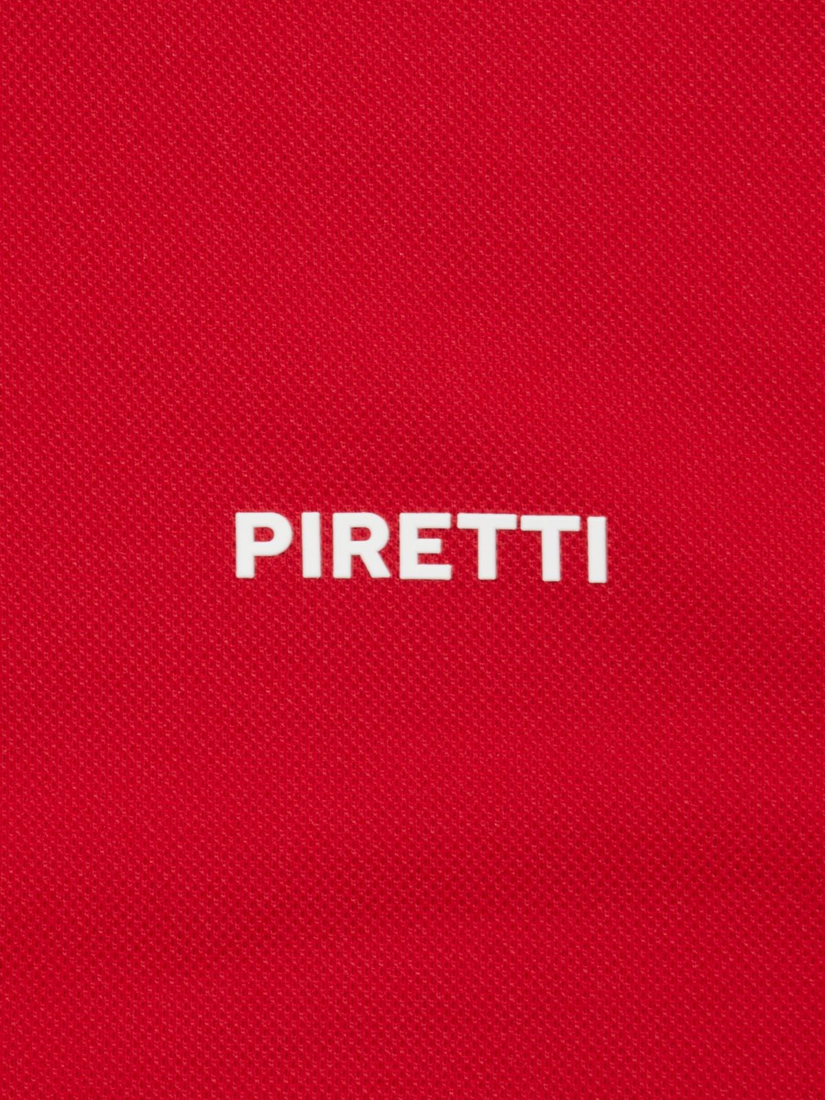 피레티(PIRETTI) 투터로즈 조직감 폴로 티셔츠 M_Crimson