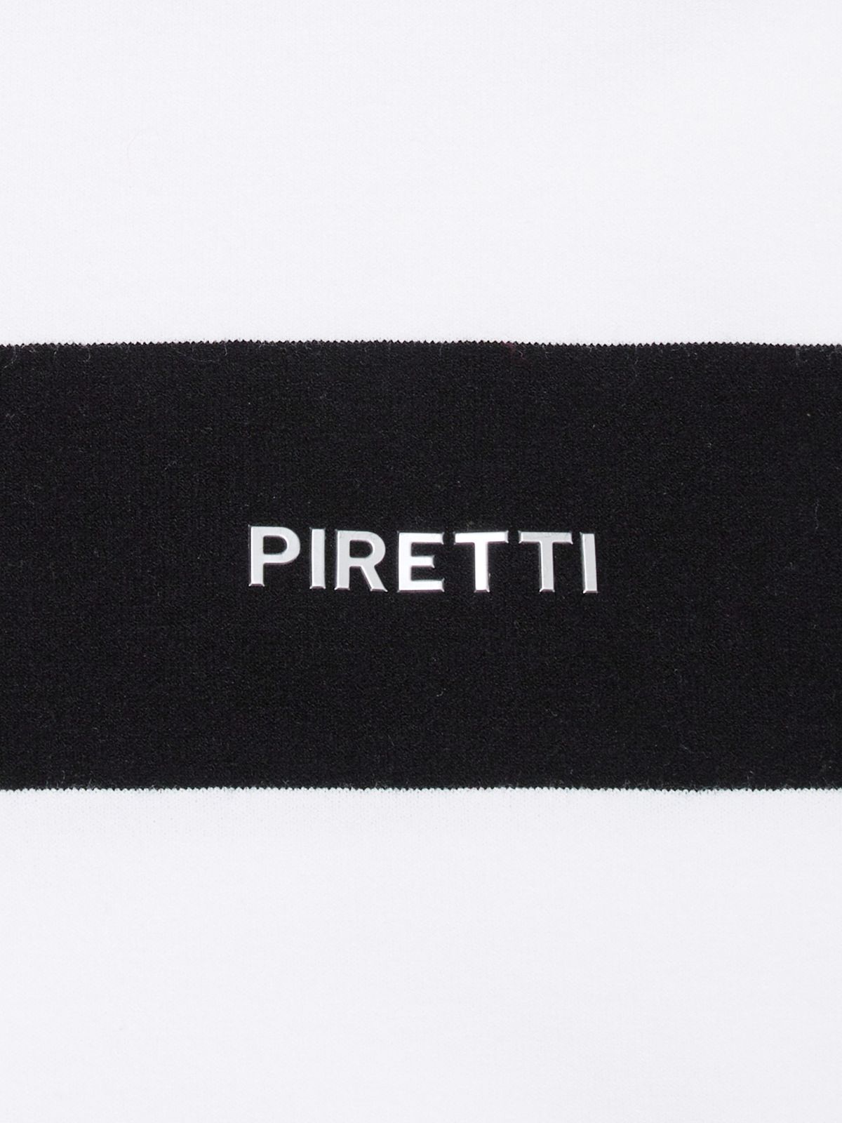 피레티(PIRETTI) 엘리트 스트라이프 니트 티셔츠 W_Black