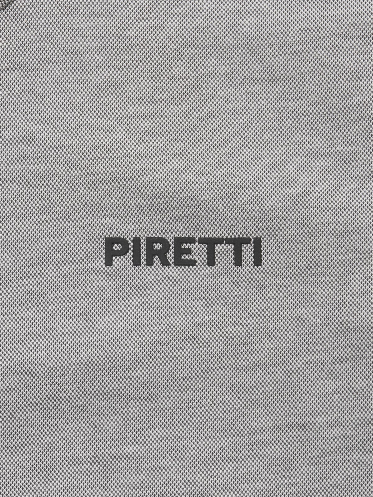 피레티(PIRETTI) 투터로즈 조직감 폴로 티셔츠 M_Black