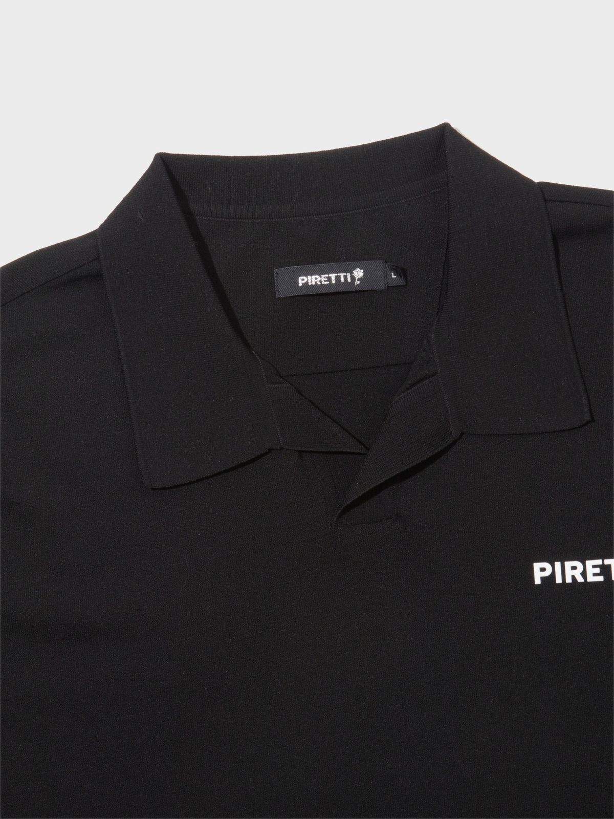 피레티(PIRETTI) 투터로즈 폴로 스웨터 M_Black