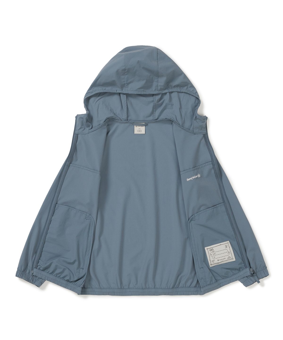 스노우피크 어패럴 키즈(SNOWPEAK APPAREL KIDS) 키즈 경량 바람막이 (S25MKFWB92) Pastel Blue
