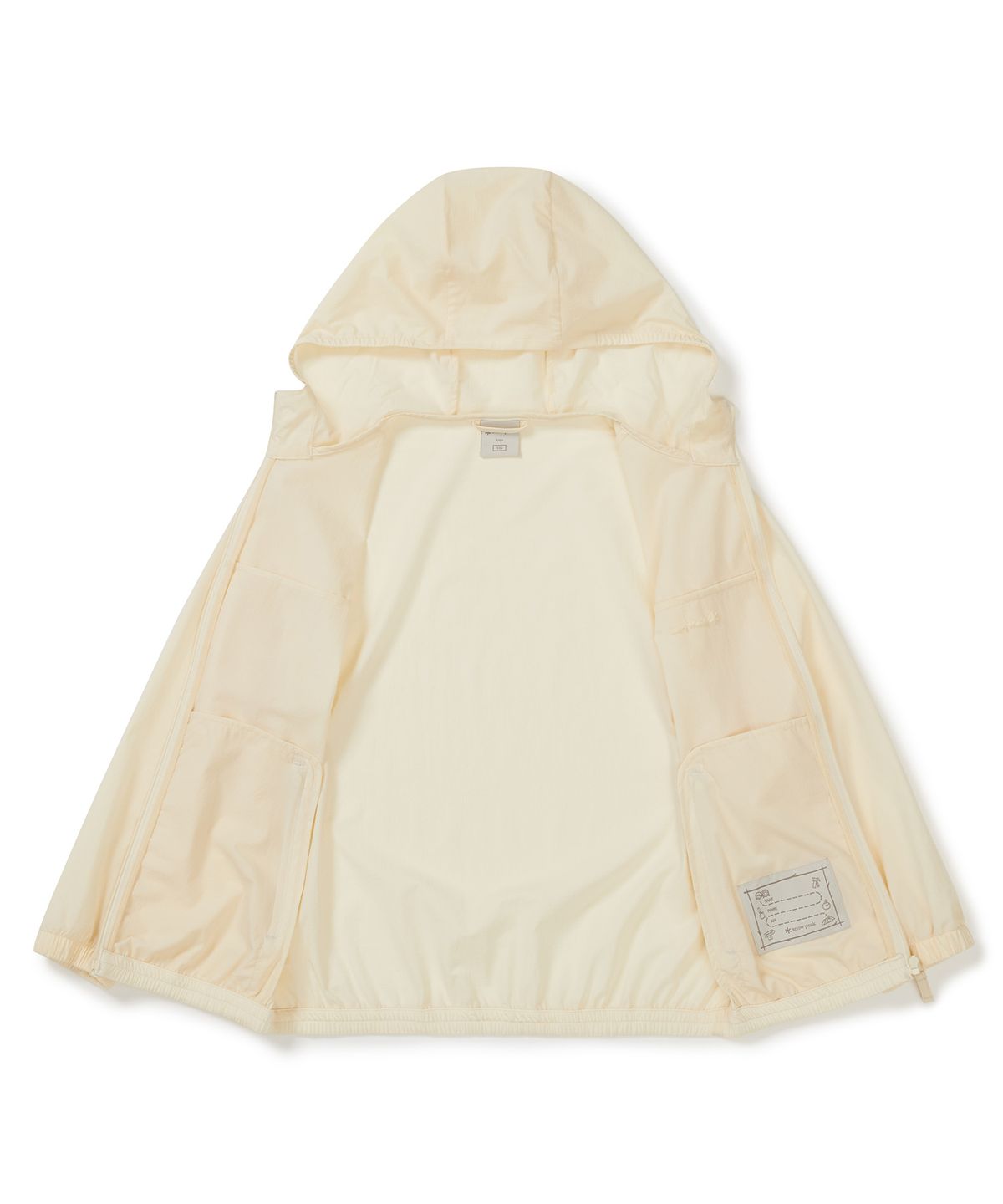 스노우피크 어패럴 키즈(SNOWPEAK APPAREL KIDS) 키즈 경량 바람막이 (S25MKFWB92) Pastel Yellow