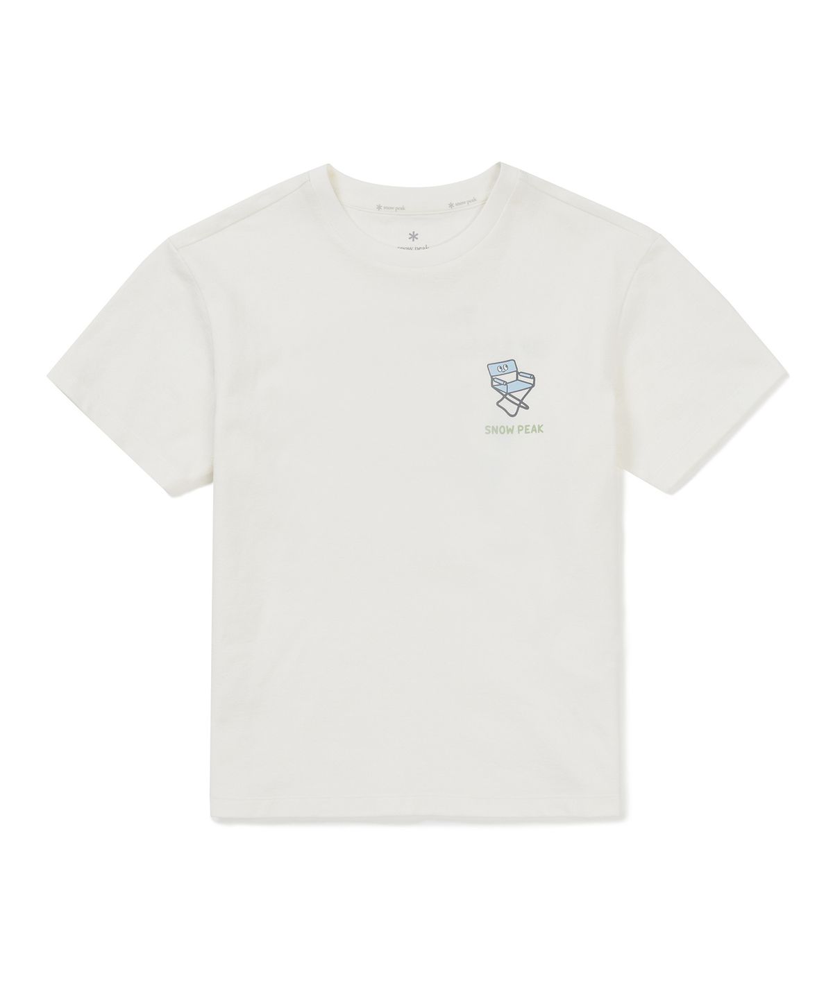스노우피크 어패럴 키즈(SNOWPEAK APPAREL KIDS) 키즈 소로나 캠핑 반팔 티셔츠 (S25MKFTS93) Off White