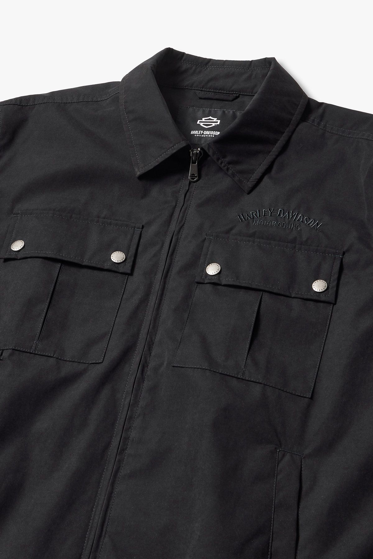 할리데이비슨 컬렉션스®(HARLEY-DAVIDSON COLLECTIONS®) 왁스코팅 라이더 셔켓_블랙 HH15110101