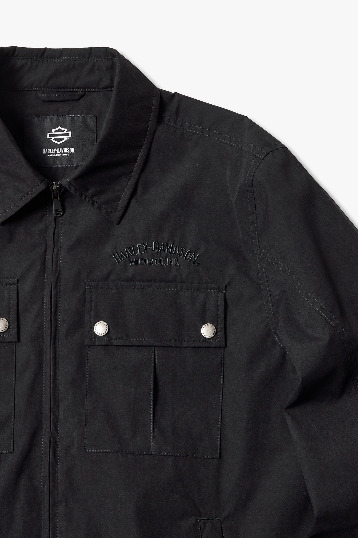 할리데이비슨 컬렉션스®(HARLEY-DAVIDSON COLLECTIONS®) 왁스코팅 라이더 셔켓_블랙 HH15110101