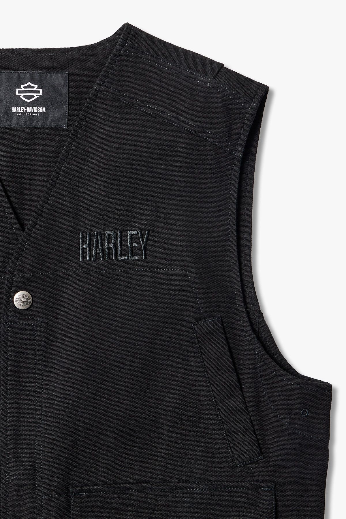 할리데이비슨 컬렉션스®(HARLEY-DAVIDSON COLLECTIONS®) 플랫 트랙 스터드 워크 베스트_블랙 HH15103207