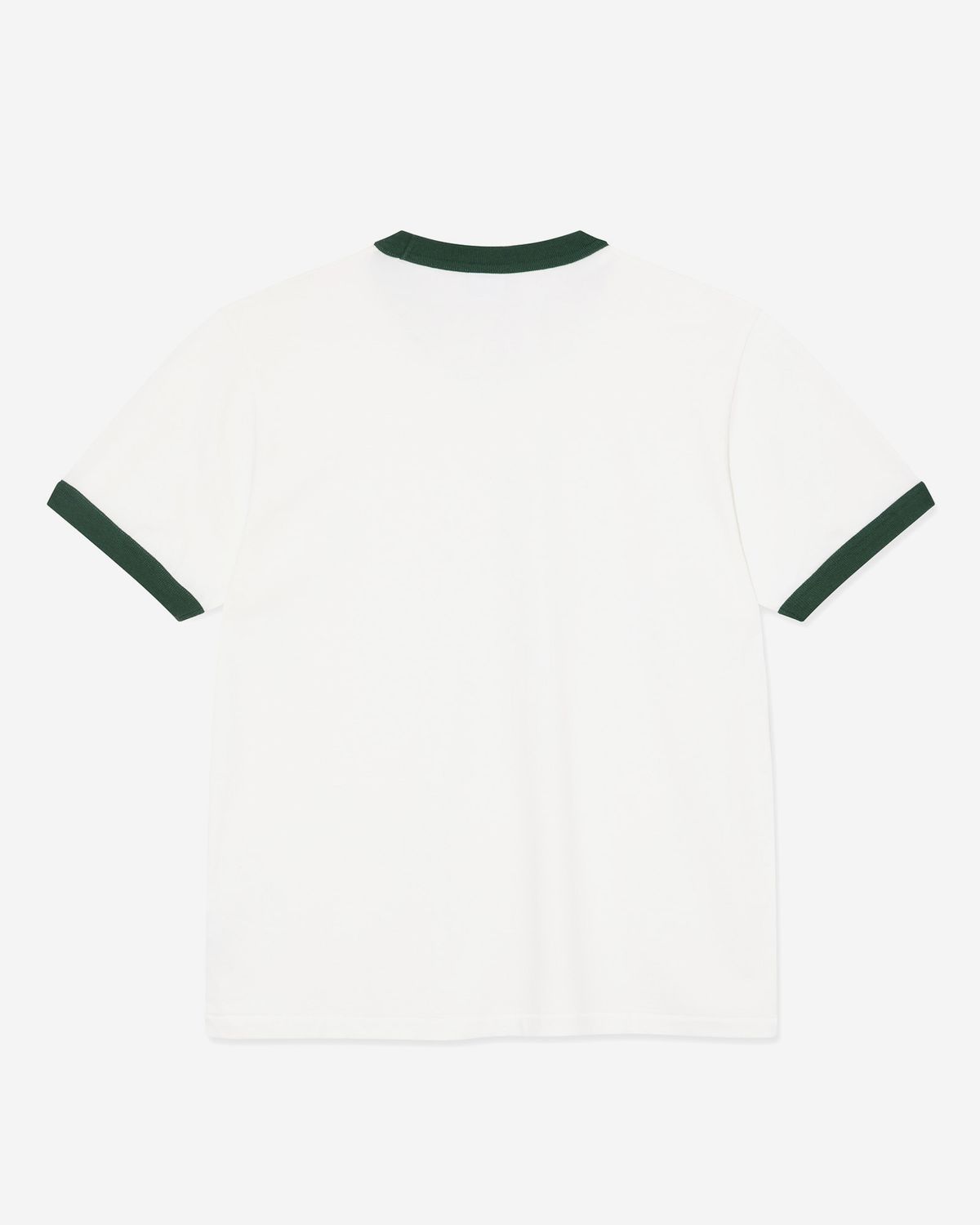 폴라(POLAR) RINGER TEE [CLOUD WHITE/DARK GREEN]