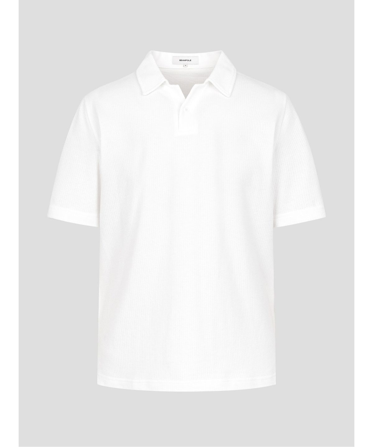 빈폴 멘(BEANPOLE MEN) 오픈넥 반소매 티셔츠  화이트