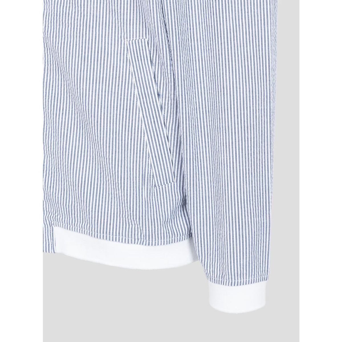 빈폴 멘(BEANPOLE MEN) 시어서커 집업 카디건  블루