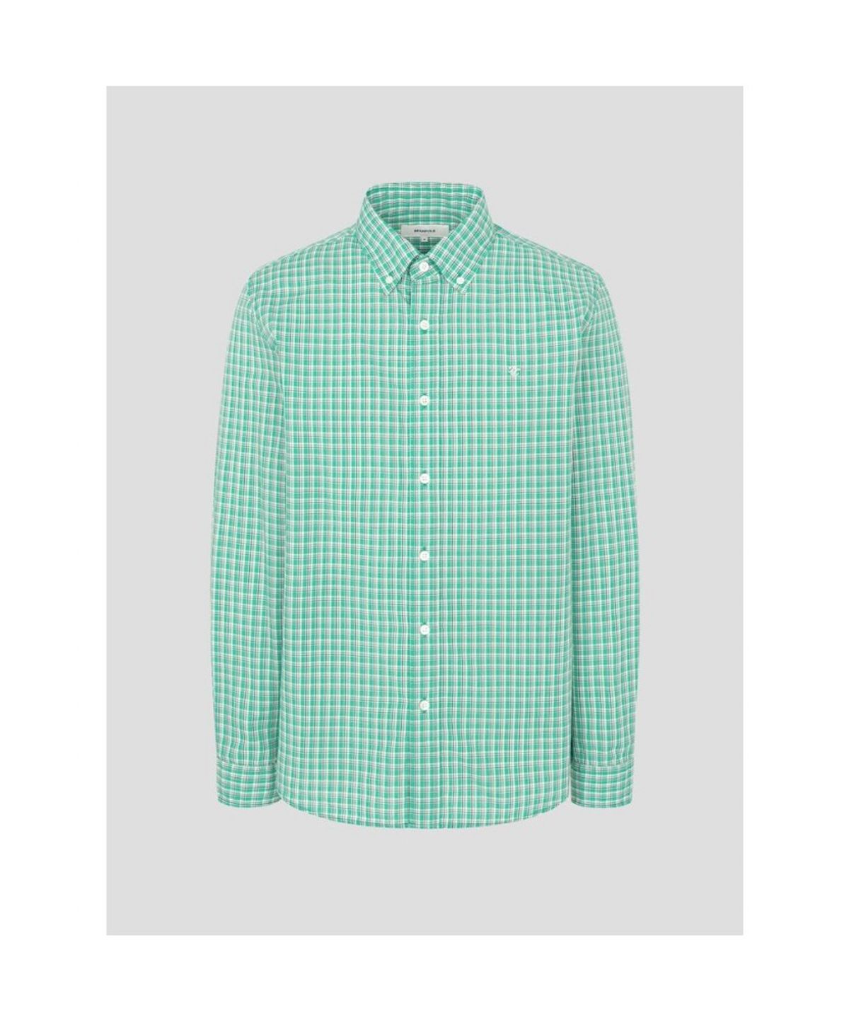 빈폴 멘(BEANPOLE MEN) 그리드 스몰 체크 셔츠  그린 (BC5364C33M)