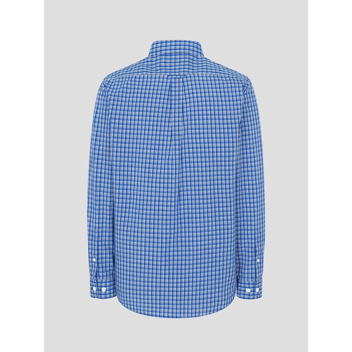 빈폴 멘(BEANPOLE MEN) 그리드 스몰 체크 셔츠  블루