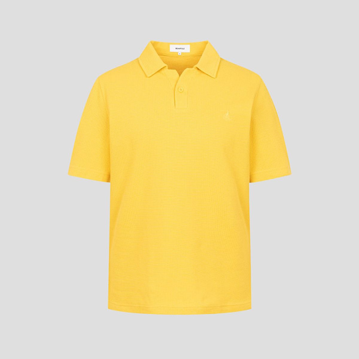 빈폴 멘(BEANPOLE MEN) 오픈넥 반소매 티셔츠  머스타드 (BC5342C14G)