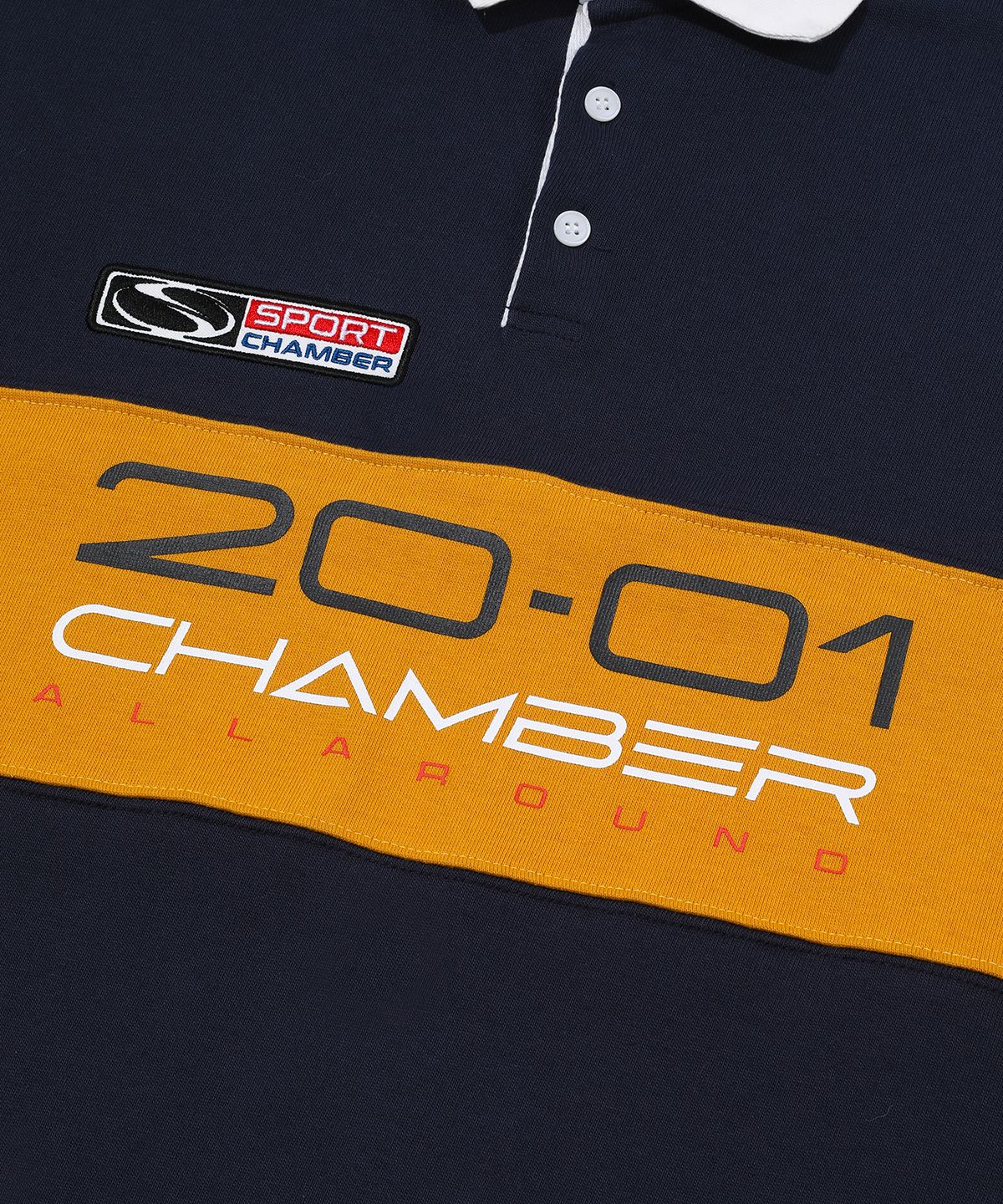 스포츠챔버(SPORT CHAMBER) SC 2001 럭비 티셔츠(네이비)
