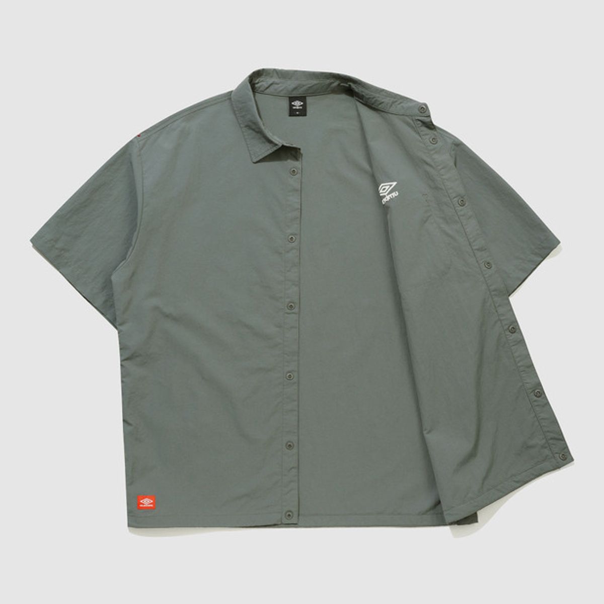 엄브로(UMBRO) 클래식 반팔 카라 셔츠 카키(UQ221CJK44)