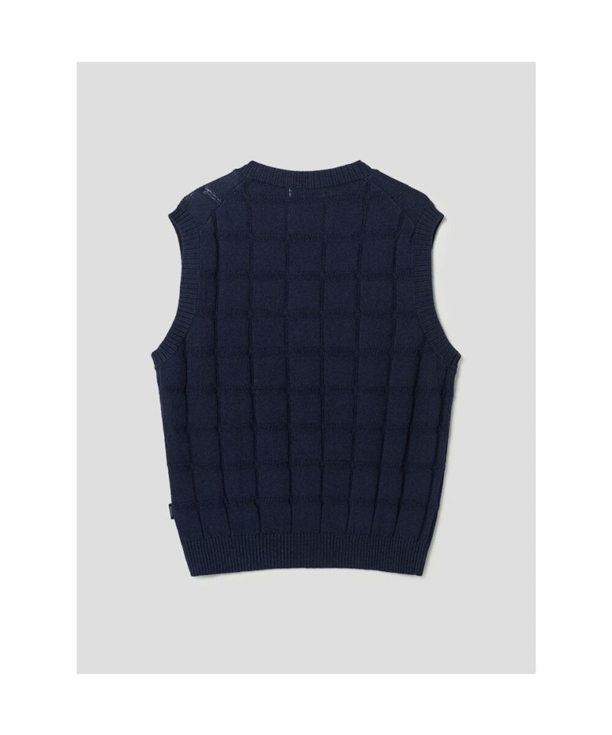 빈폴 멘(BEANPOLE MEN) 그리드 체크 베스트  네이비 (BC5351C03R)