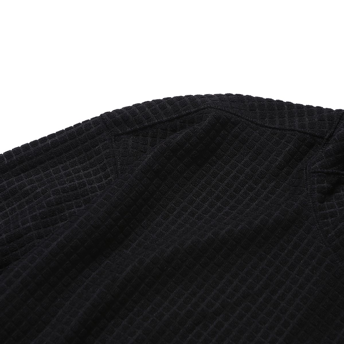 엠피티유(MPTU) [AW24] WAFFLE FLEECE HOODIE / BLACK