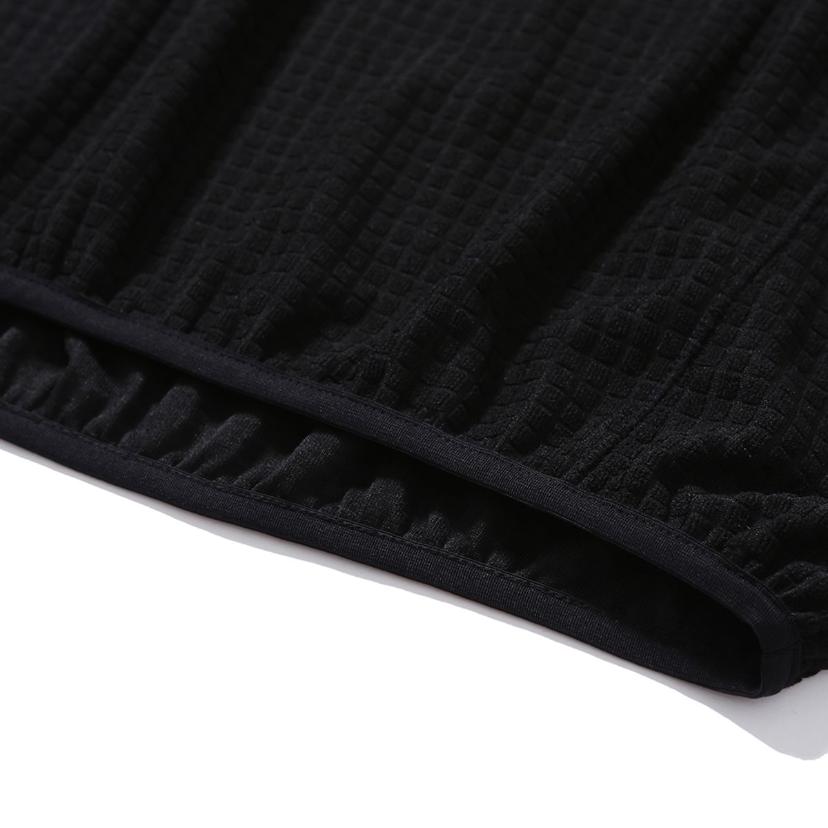 엠피티유(MPTU) [AW24] WAFFLE FLEECE HOODIE / BLACK