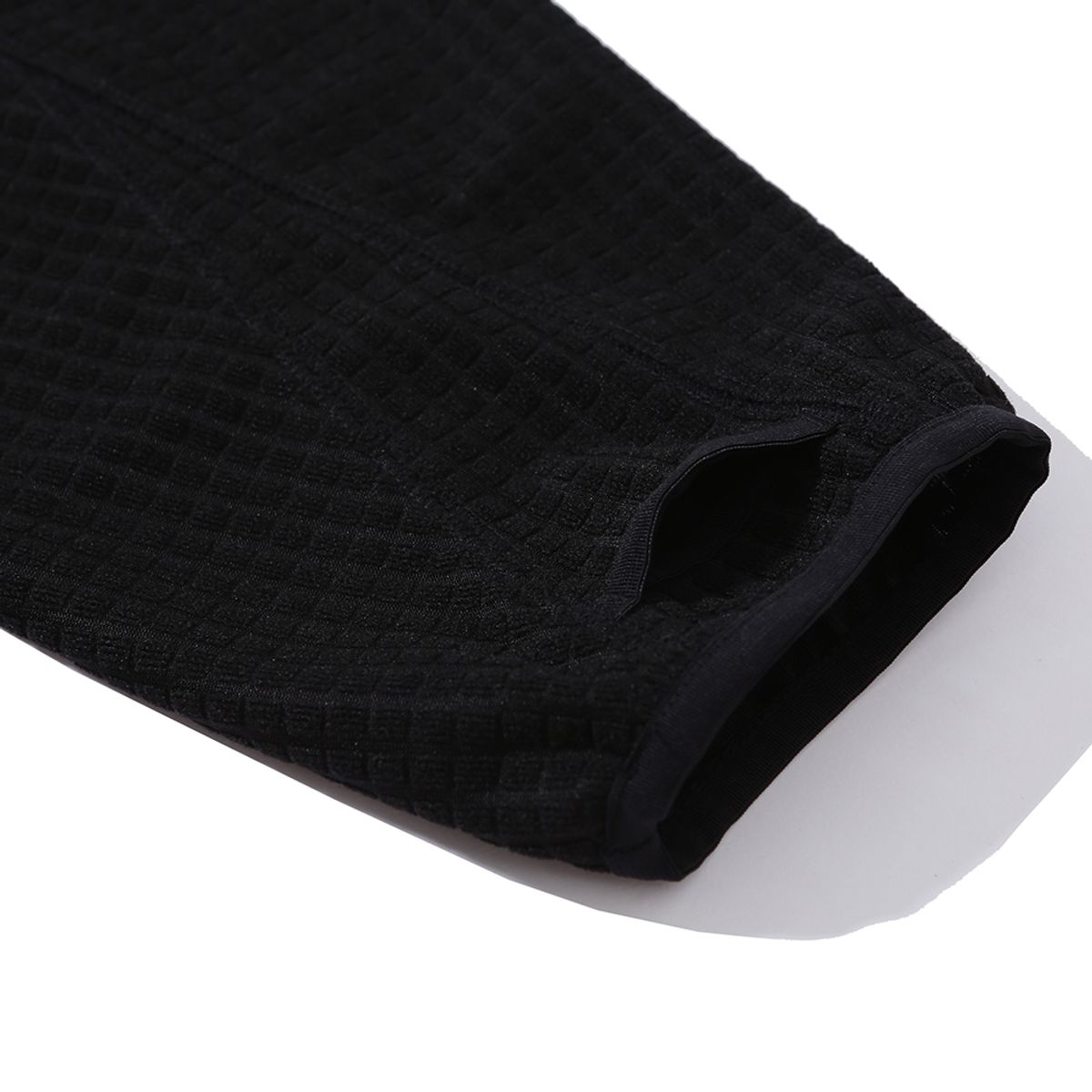 엠피티유(MPTU) [AW24] WAFFLE FLEECE HOODIE / BLACK