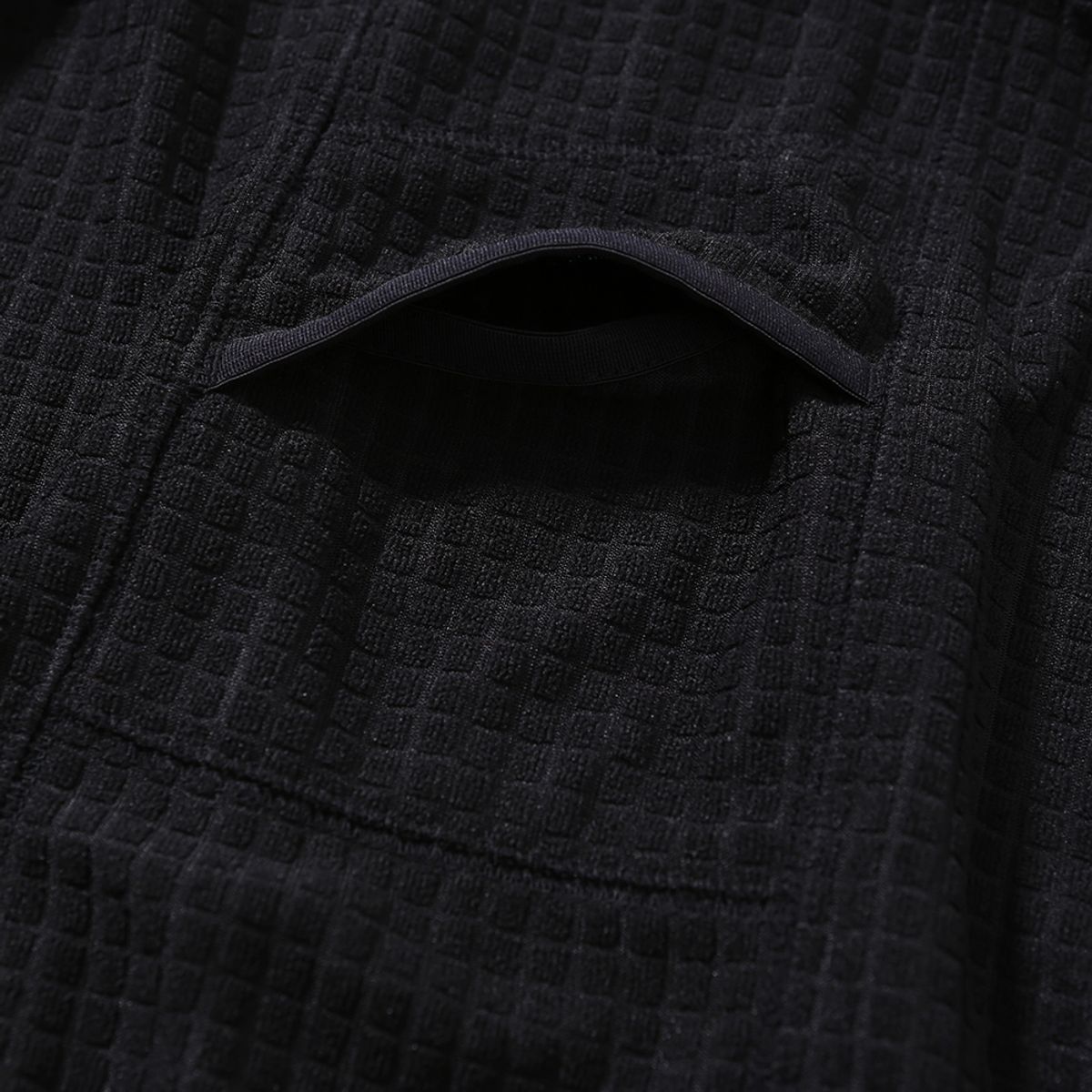 엠피티유(MPTU) [AW24] WAFFLE FLEECE HOODIE / BLACK