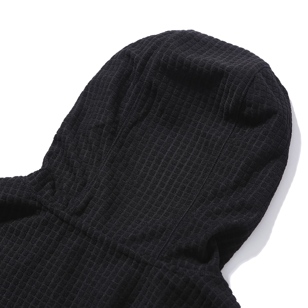 엠피티유(MPTU) [AW24] WAFFLE FLEECE HOODIE / BLACK