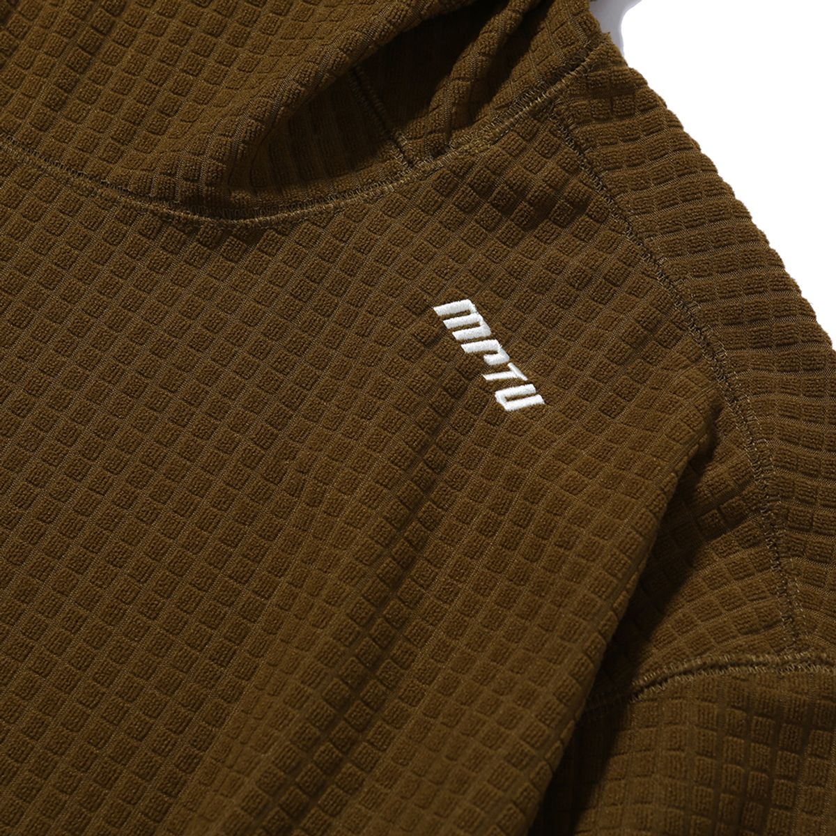 엠피티유(MPTU) [AW24] WAFFLE FLEECE HOODIE / COYOTE TAN