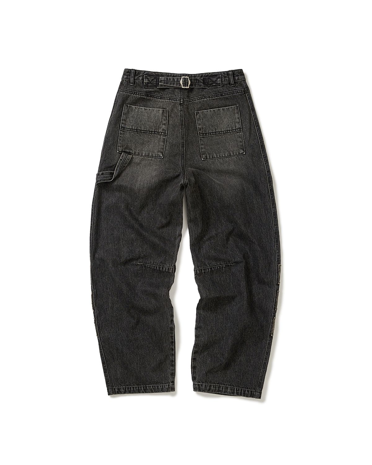카락터(KARACTOR) Vintage emblem denim pants / Black