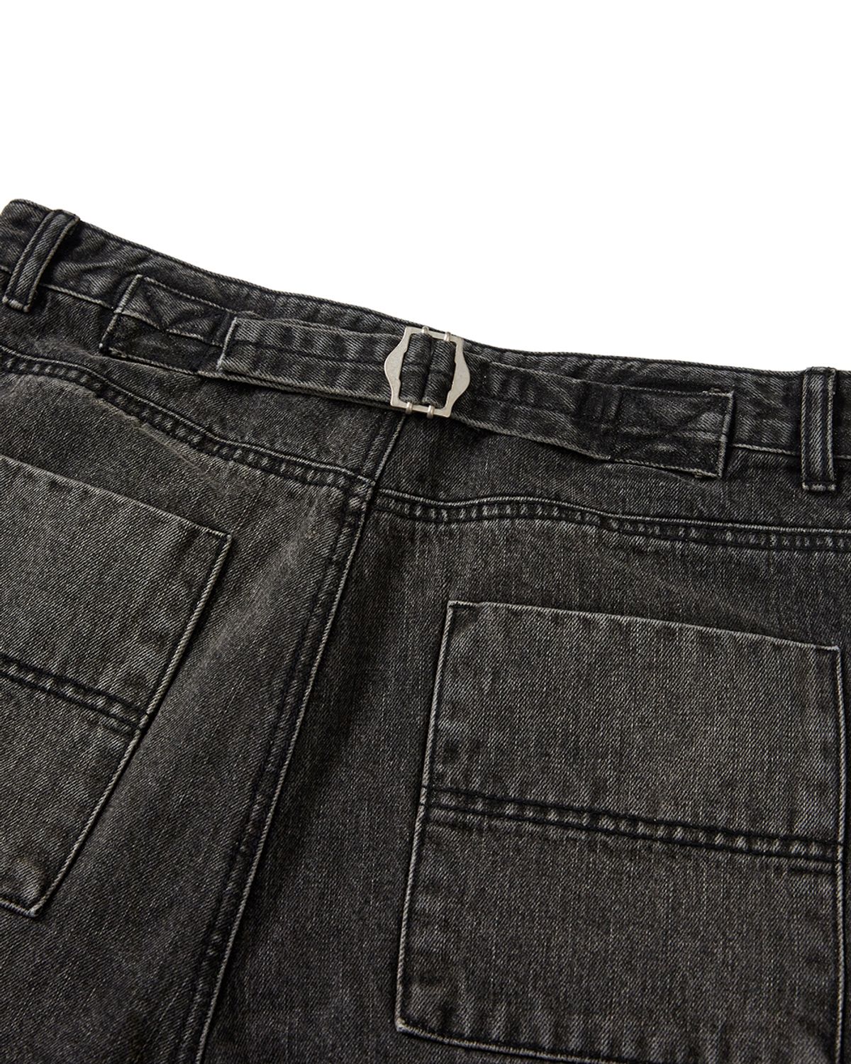 카락터(KARACTOR) Vintage emblem denim pants / Black