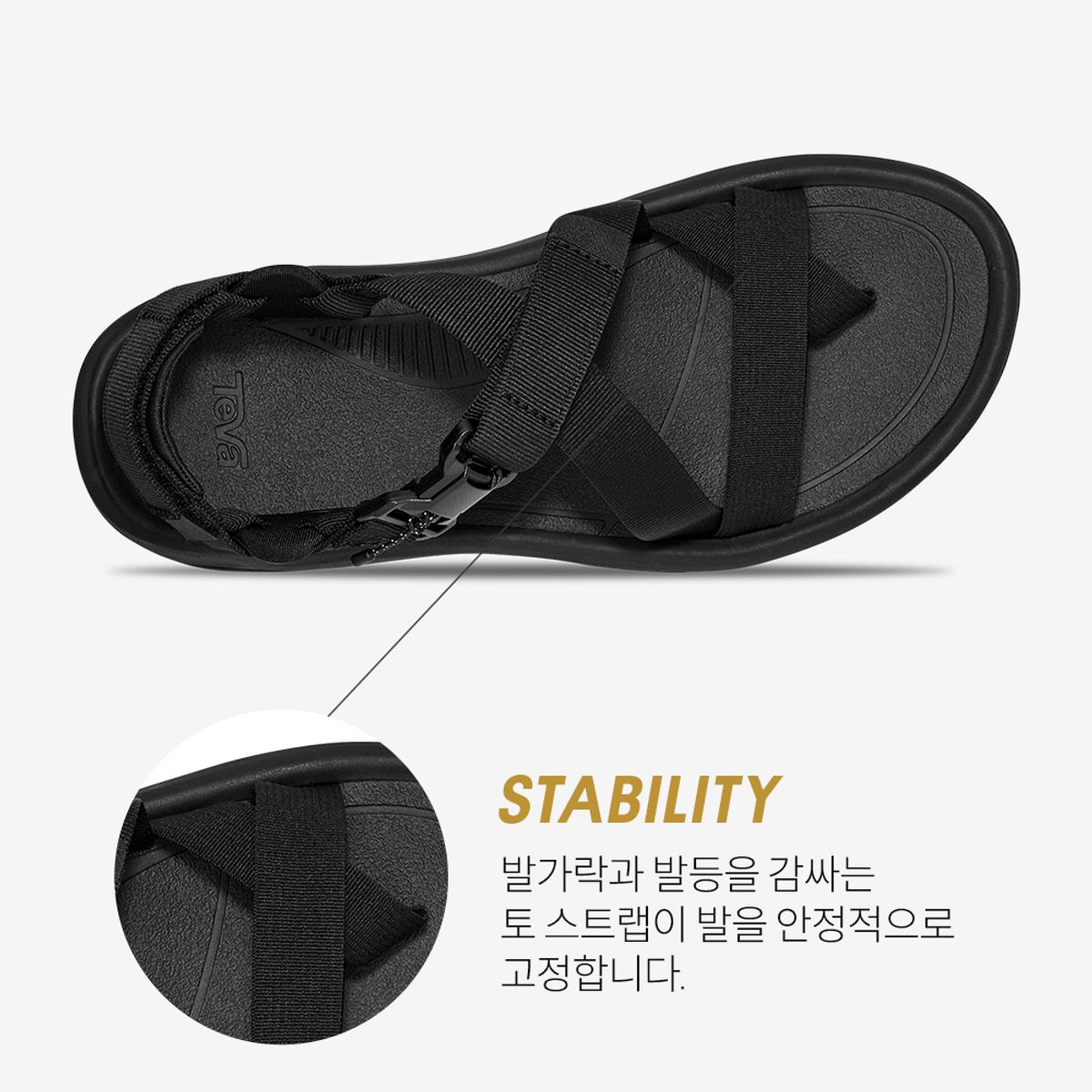 테바(TEVA) 남성 허리케인 테라 닥틸 (BLK) STVM2519430-BLK