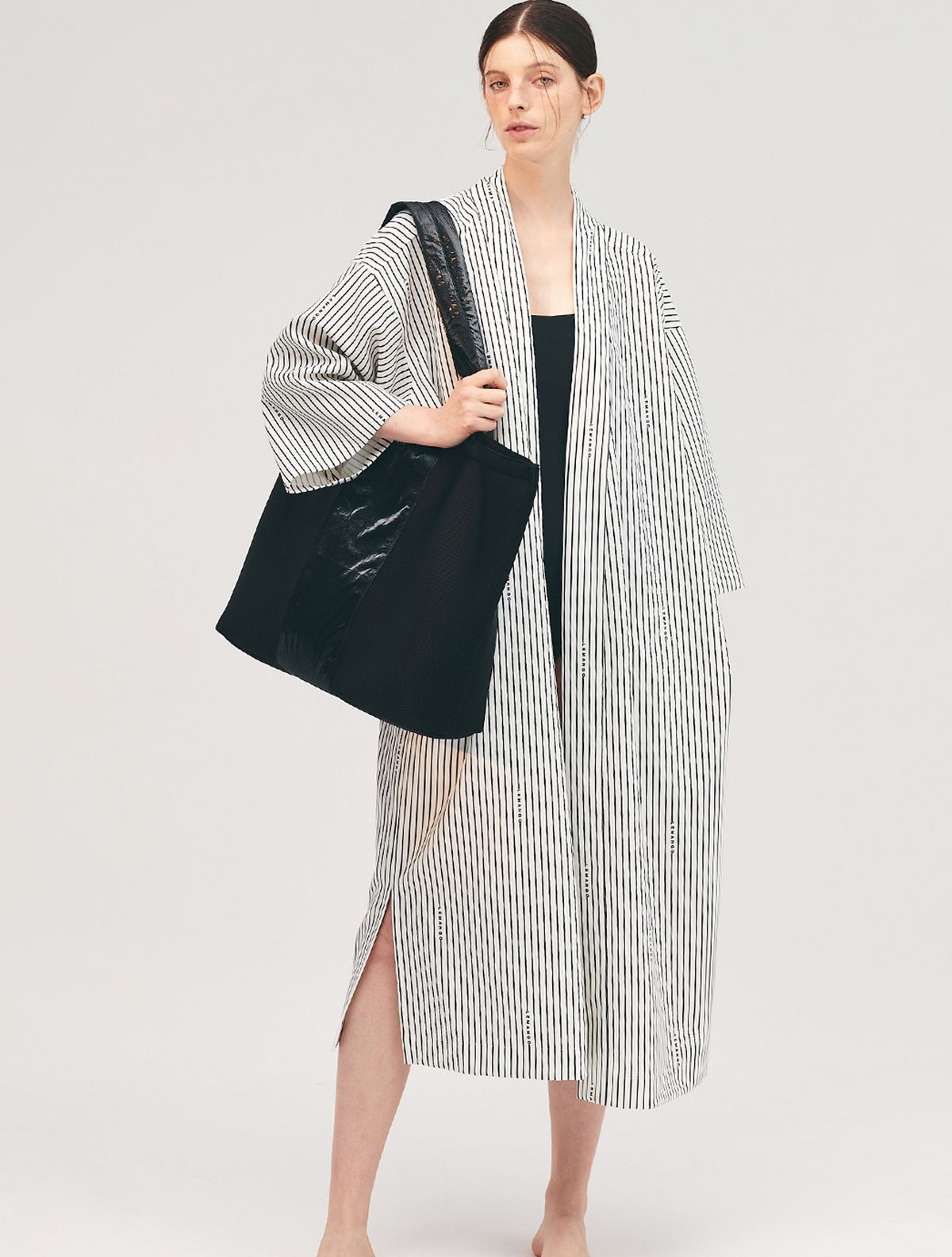 르망고 느와(LEMANGO NOIR) Mesh Big Bag BK