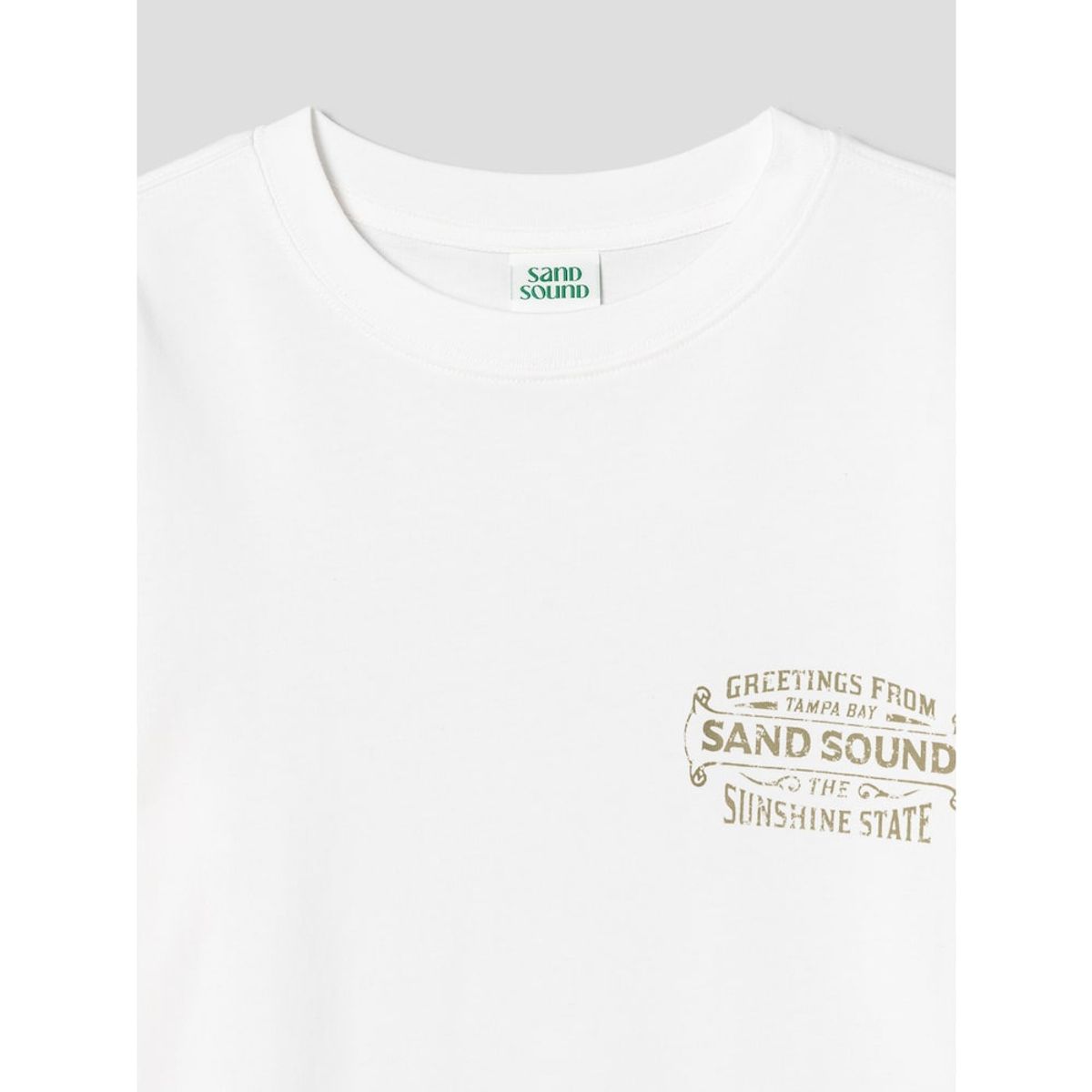 샌드 사운드(SAND SOUND) Ybor Graphic Over Fit Long Sleeve TShirt  Ivory