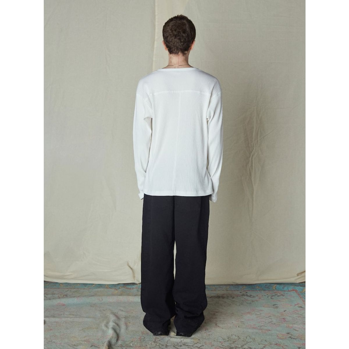 샌드 사운드(SAND SOUND) Henly Neck LongSleeved TShirt  White