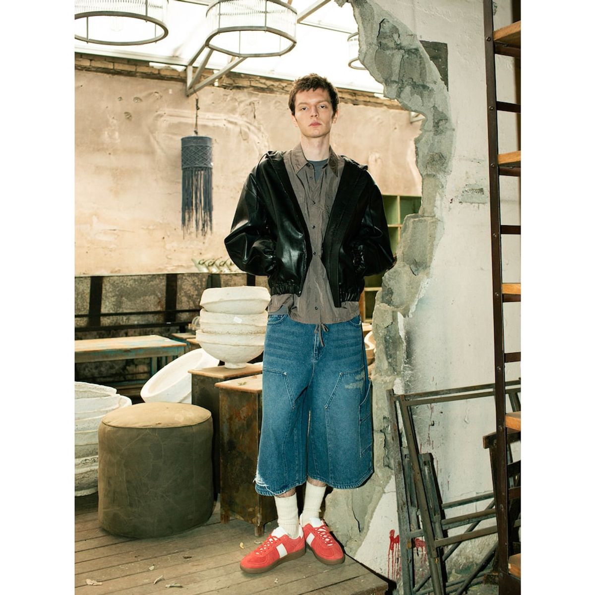 샌드 사운드(SAND SOUND) Nylon LongSleeved Shirt  Ash
