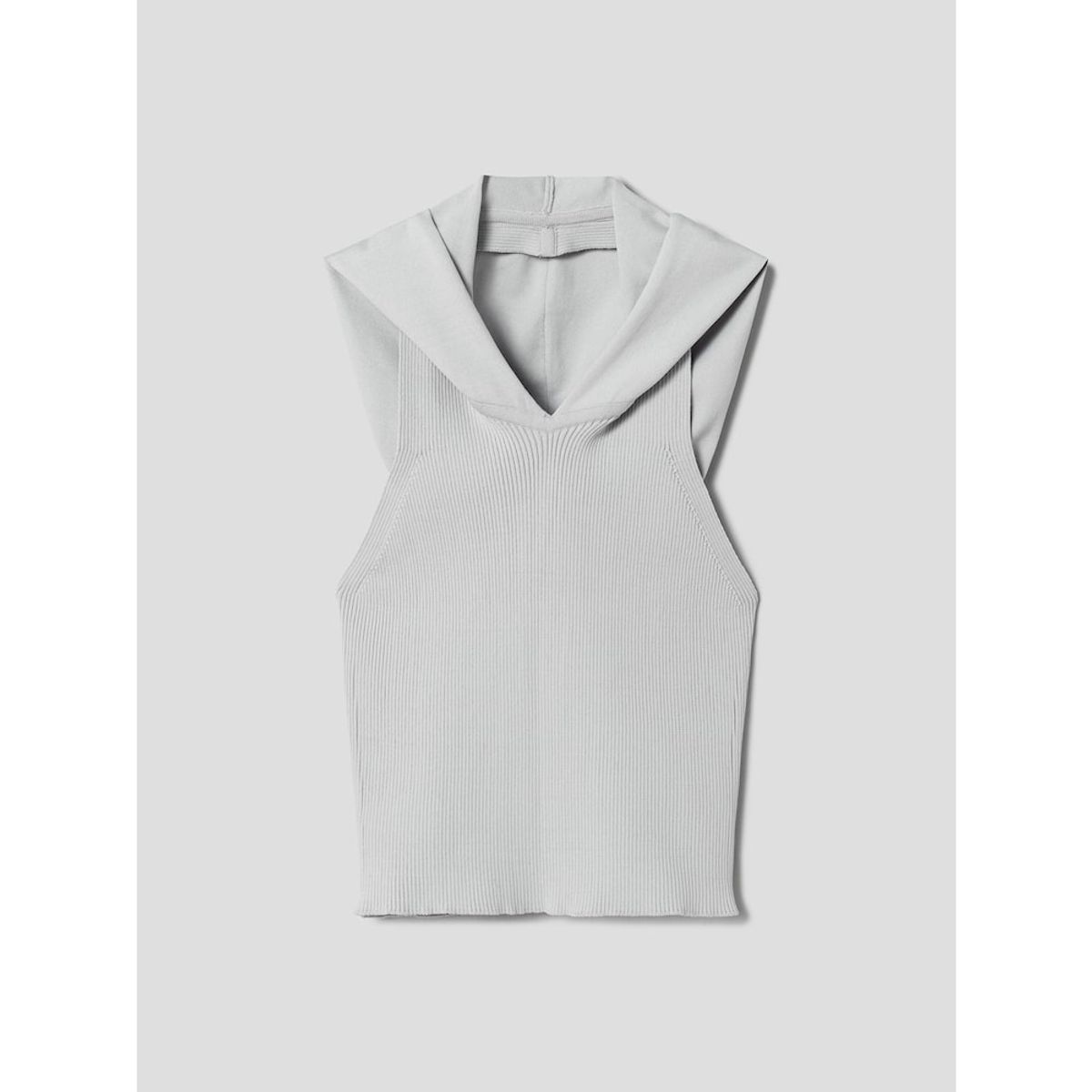 샌드 사운드(SAND SOUND) Women Sleeveless Hooded Knit  Grey