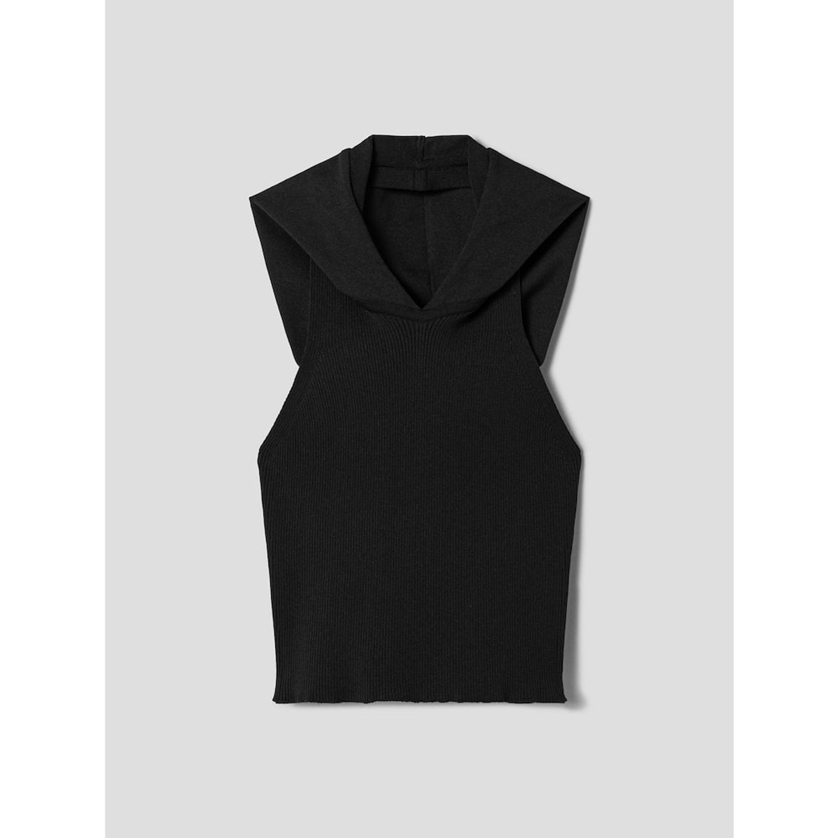 샌드 사운드(SAND SOUND) Women Sleeveless Hooded Knit  Black