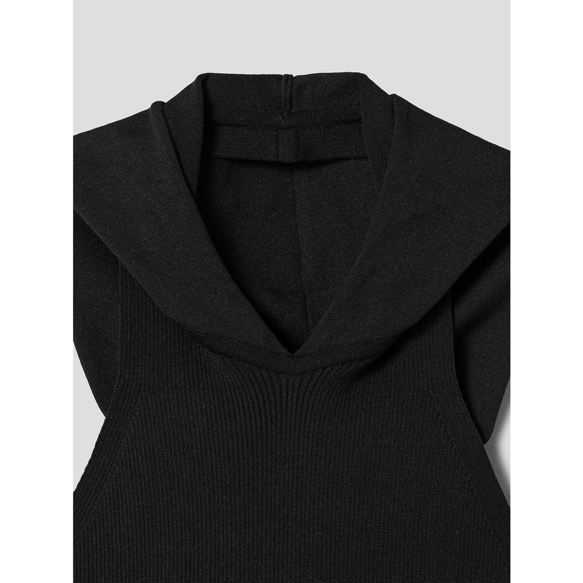 샌드 사운드(SAND SOUND) Women Sleeveless Hooded Knit  Black