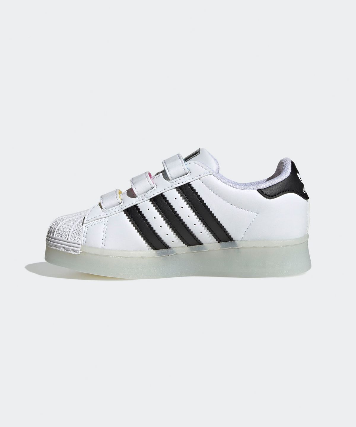 아디다스 키즈(ADIDAS KIDS) 슈퍼스타 LED 라이트 컴포트 클로저 키즈 - 화이트 / JI0506