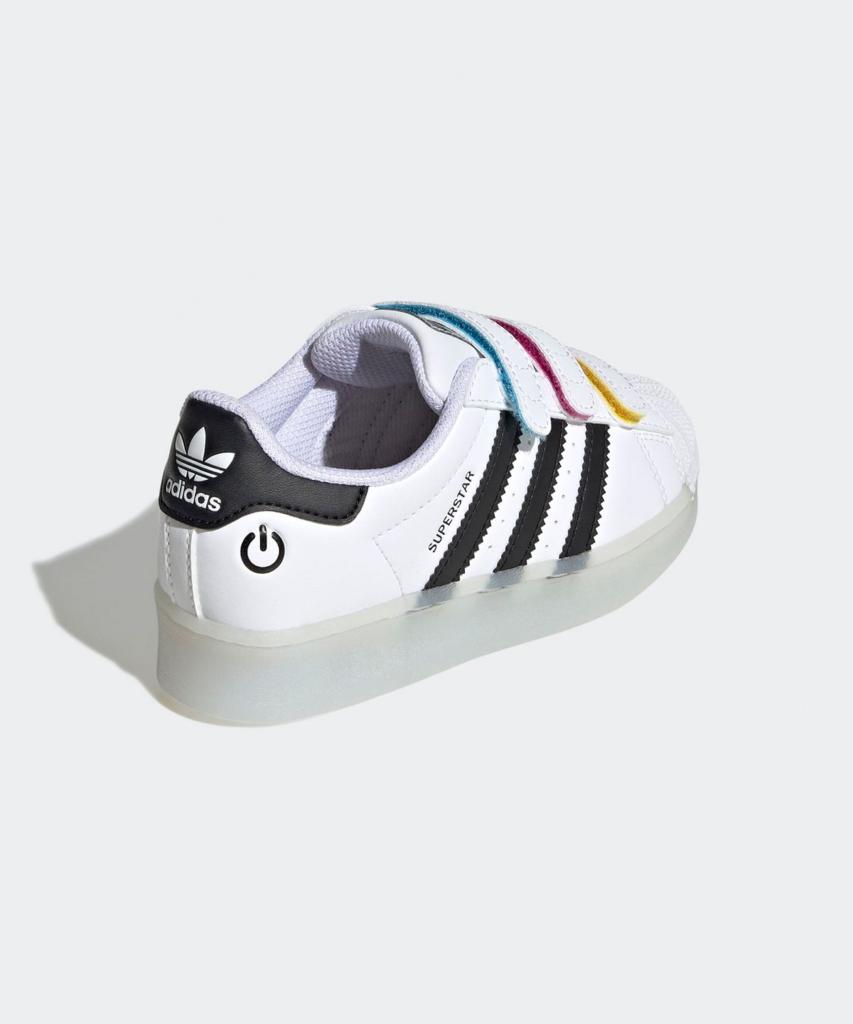 아디다스 키즈(ADIDAS KIDS) 슈퍼스타 LED 라이트 컴포트 클로저 키즈 - 화이트 / JI0506