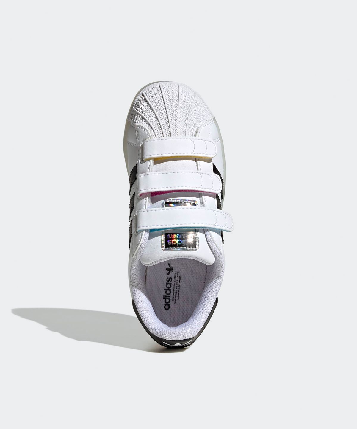 아디다스 키즈(ADIDAS KIDS) 슈퍼스타 LED 라이트 컴포트 클로저 키즈 - 화이트 / JI0506