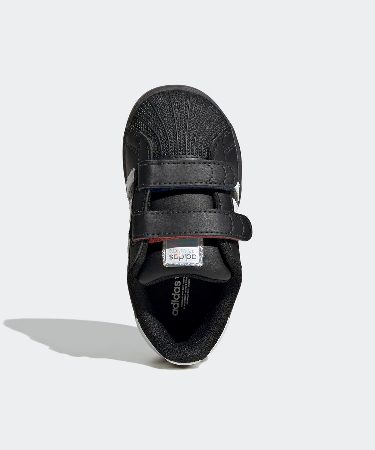 아디다스 키즈(ADIDAS KIDS) 슈퍼스타 LED 라이트 컴포트 클로저 인펀트 - 블랙 / JI0507