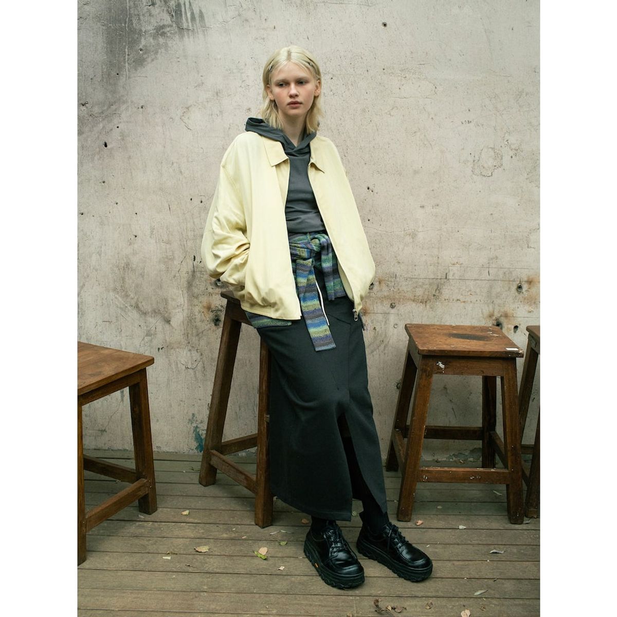샌드 사운드(SAND SOUND) Drape Drizzler Jacket  Beige