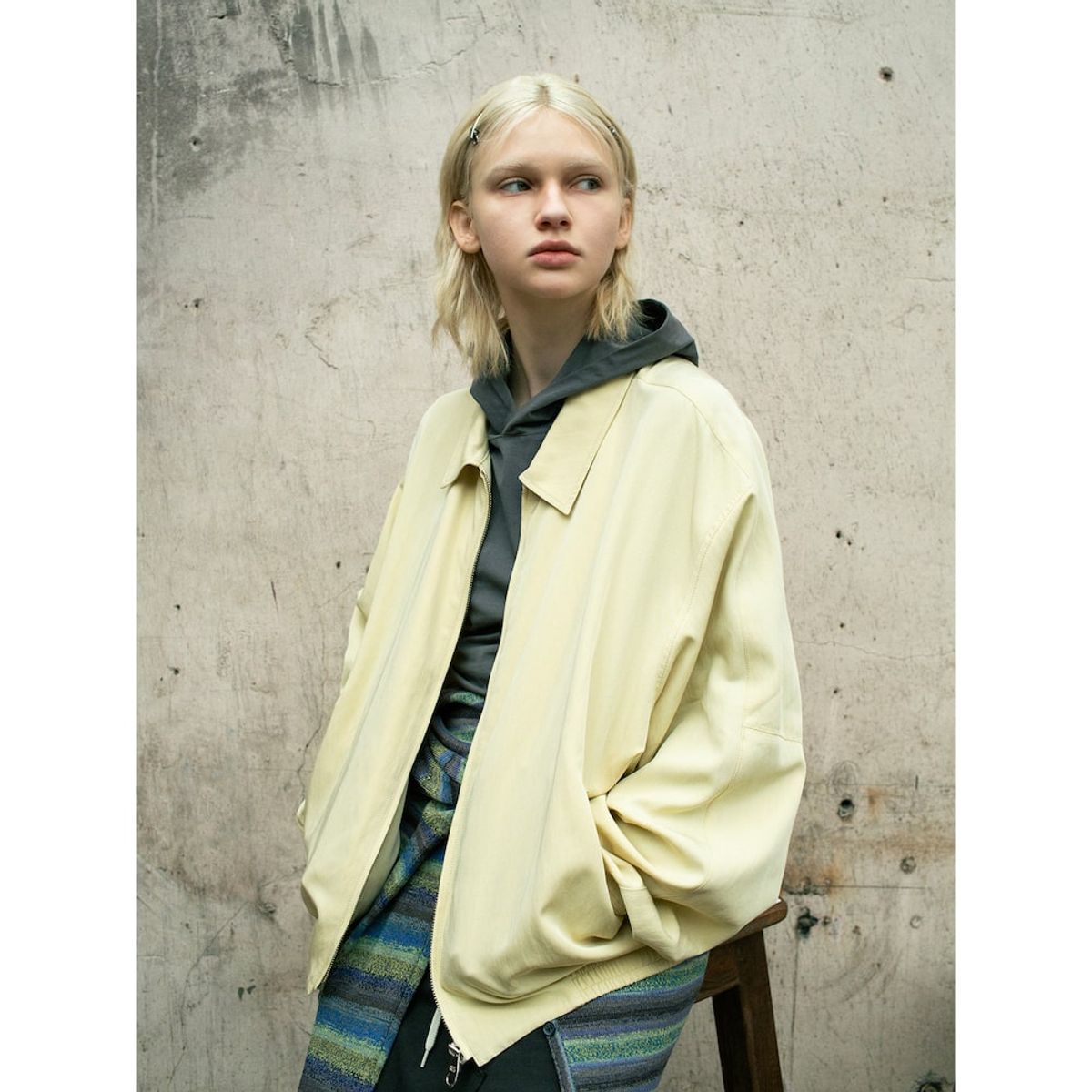 샌드 사운드(SAND SOUND) Drape Drizzler Jacket  Beige