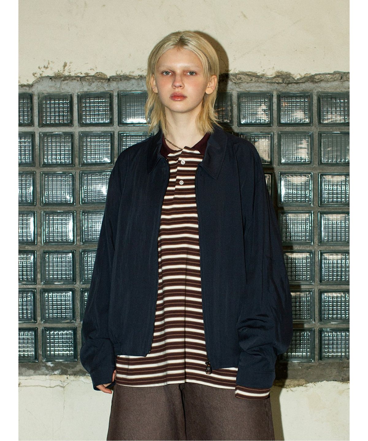 샌드 사운드(SAND SOUND) Drape Drizzler Jacket  Navy