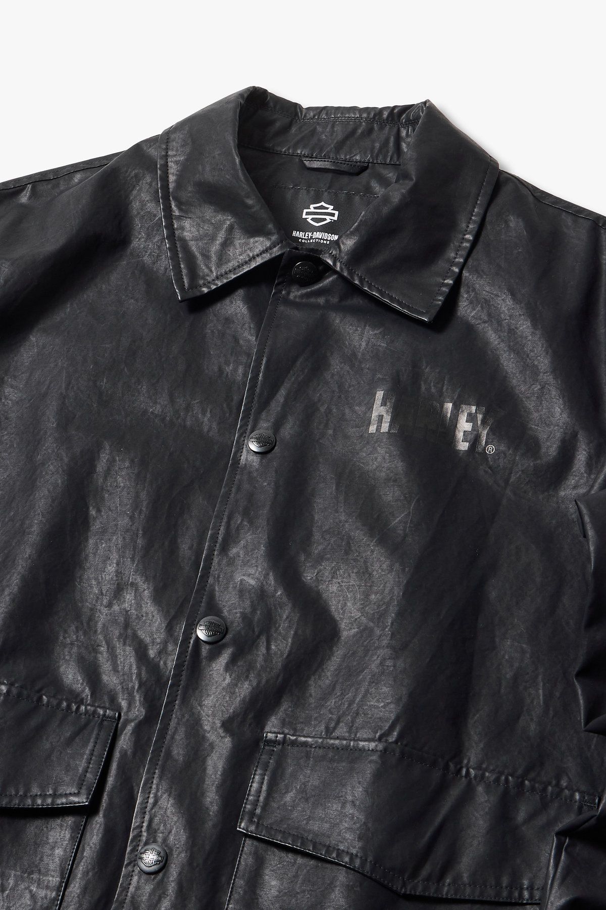 할리데이비슨 컬렉션스®(HARLEY-DAVIDSON COLLECTIONS®) 코팅 코치 자켓 _블랙 HH15103206