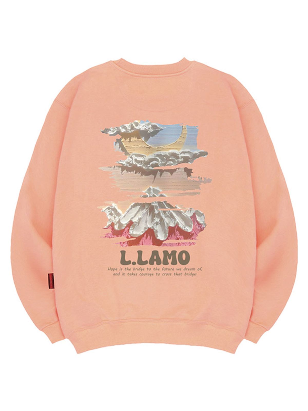 엘라모(LLAMO) 마운틴문 맨투맨 남녀공용 빅사이즈 S~4XL