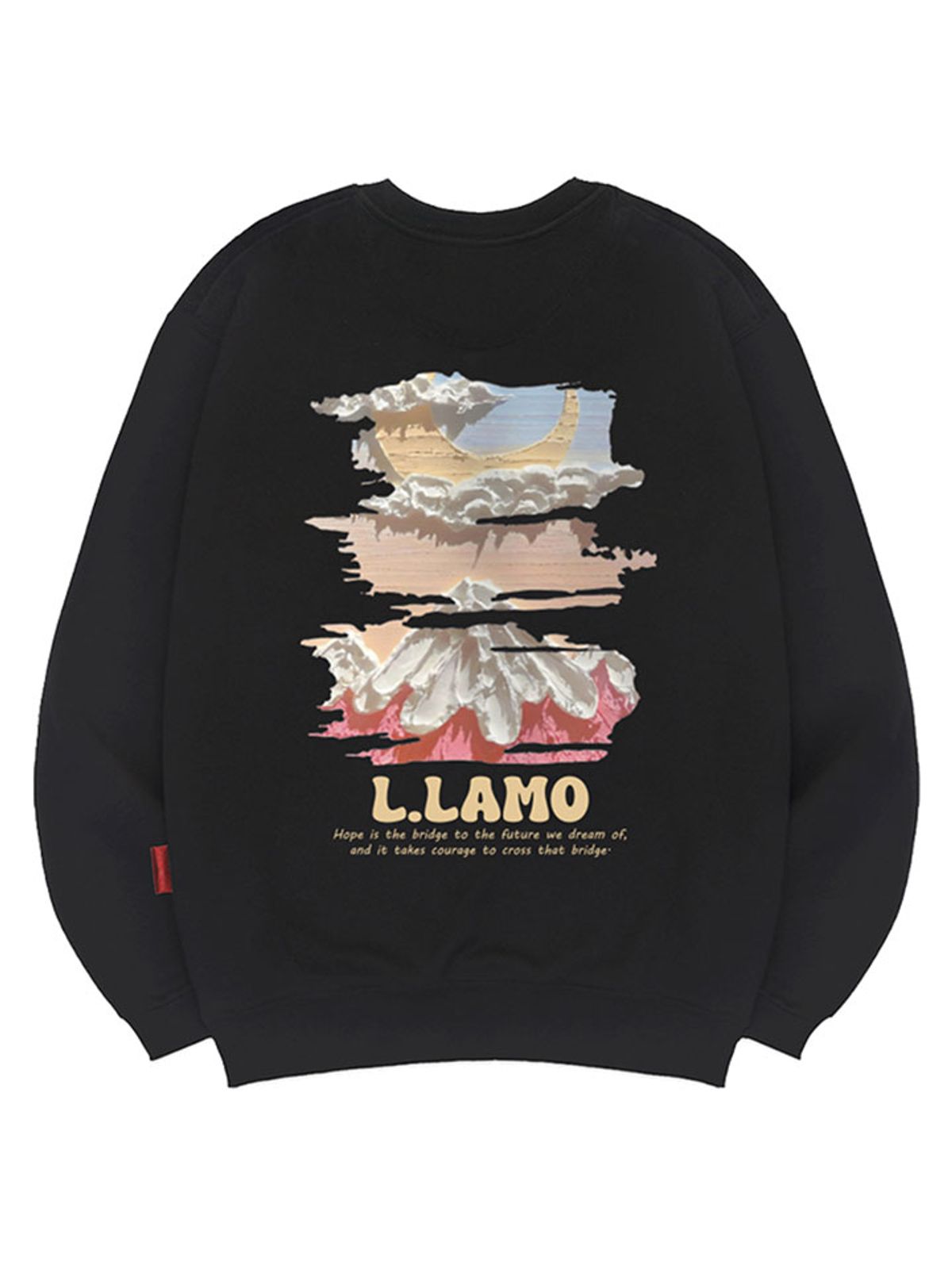 엘라모(LLAMO) 마운틴문 맨투맨 남녀공용 빅사이즈 S~4XL