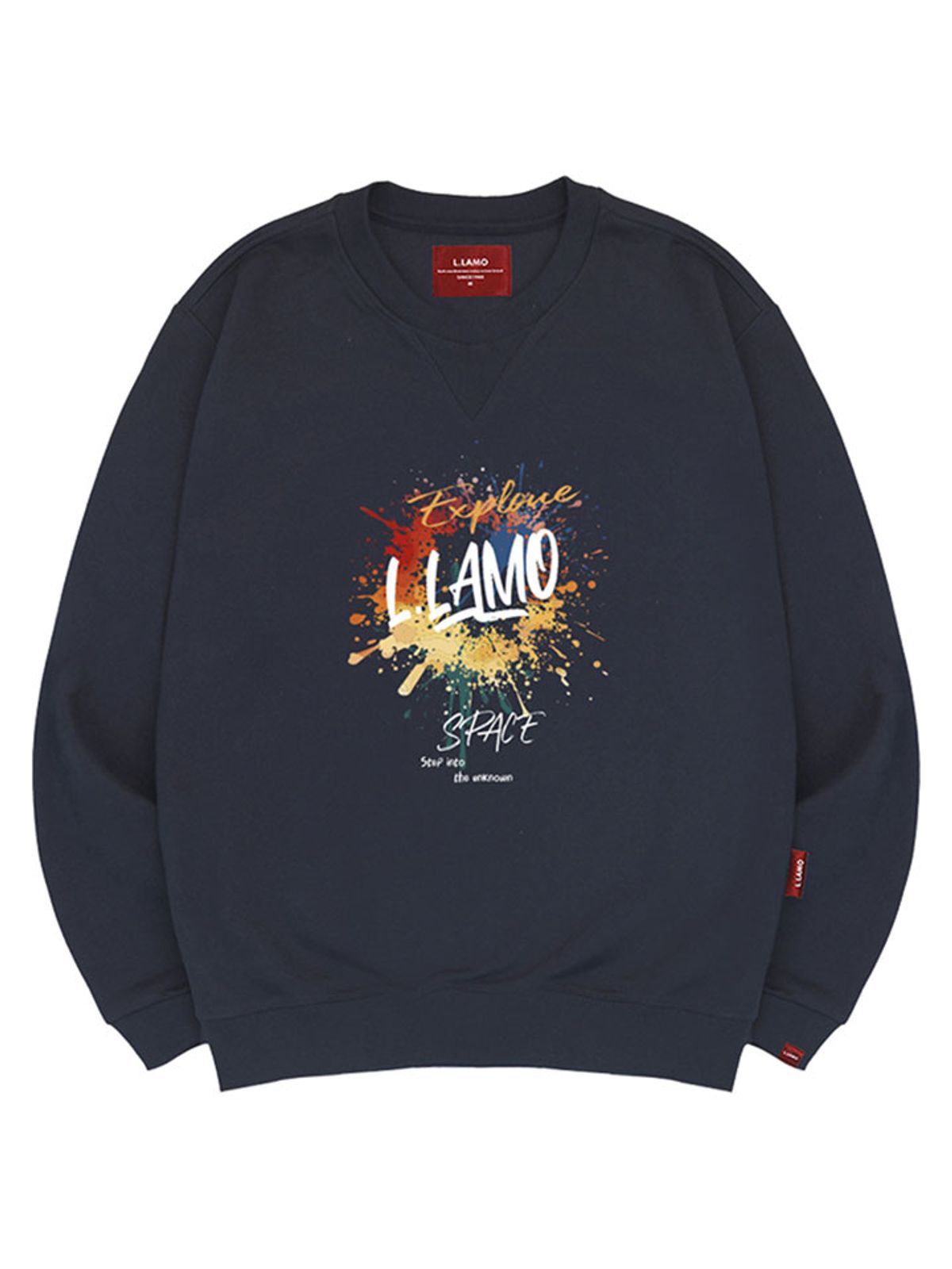 엘라모(LLAMO) 익스플로드 맨투맨 남녀공용 빅사이즈 S~4XL