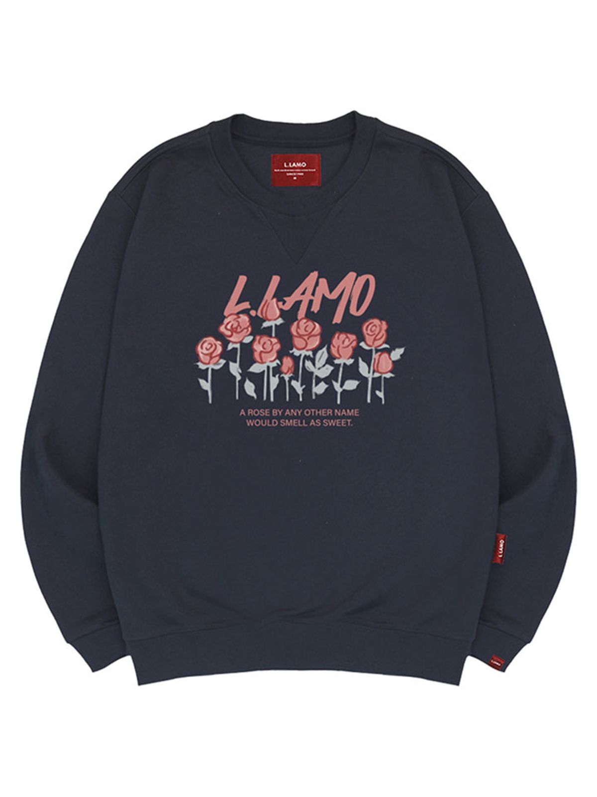 엘라모(LLAMO) 스위트로즈 맨투맨 남녀공용 빅사이즈 S~4XL