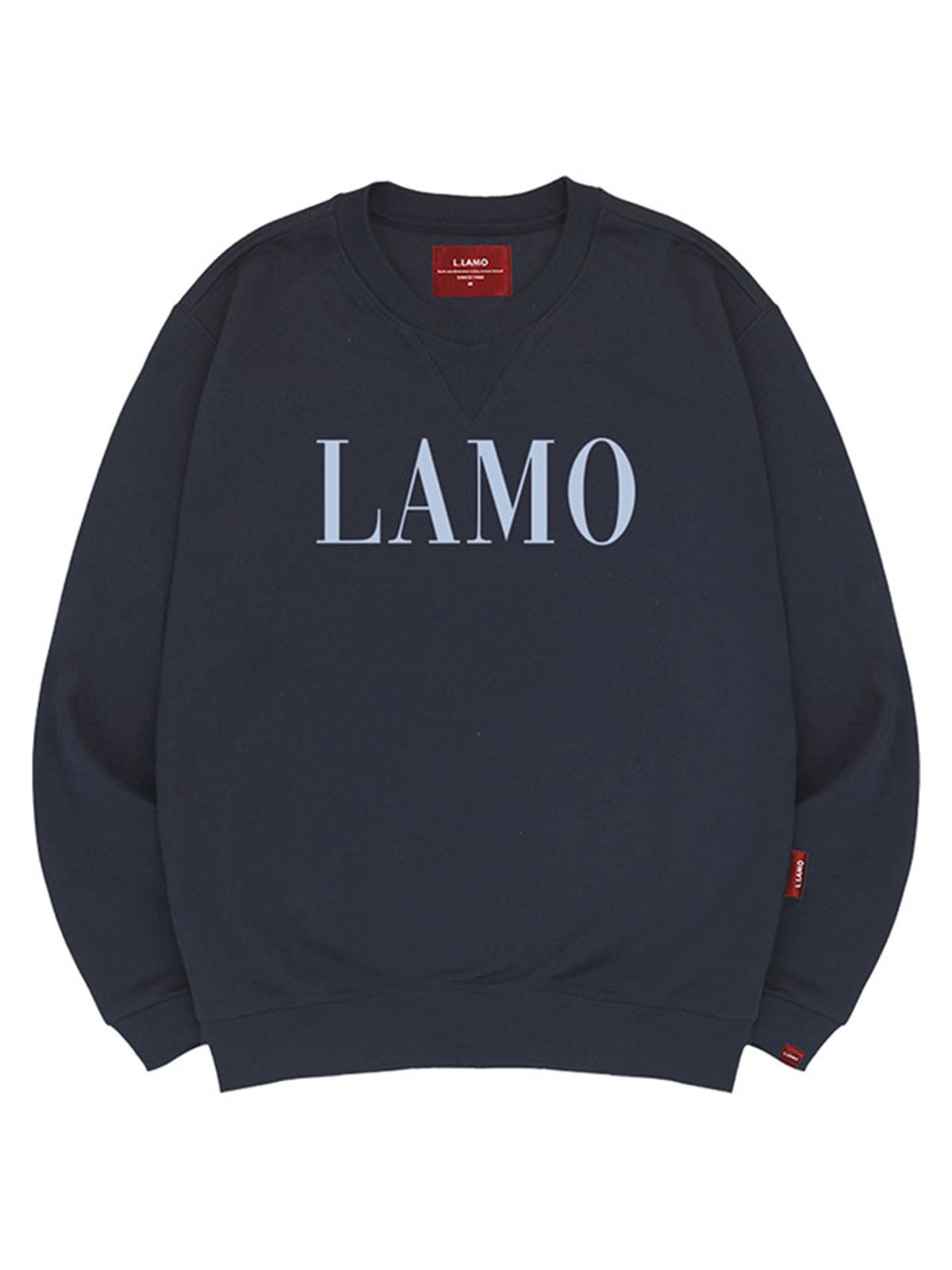 엘라모(LLAMO) LAMO로고 맨투맨 남녀공용 빅사이즈 S~4XL
