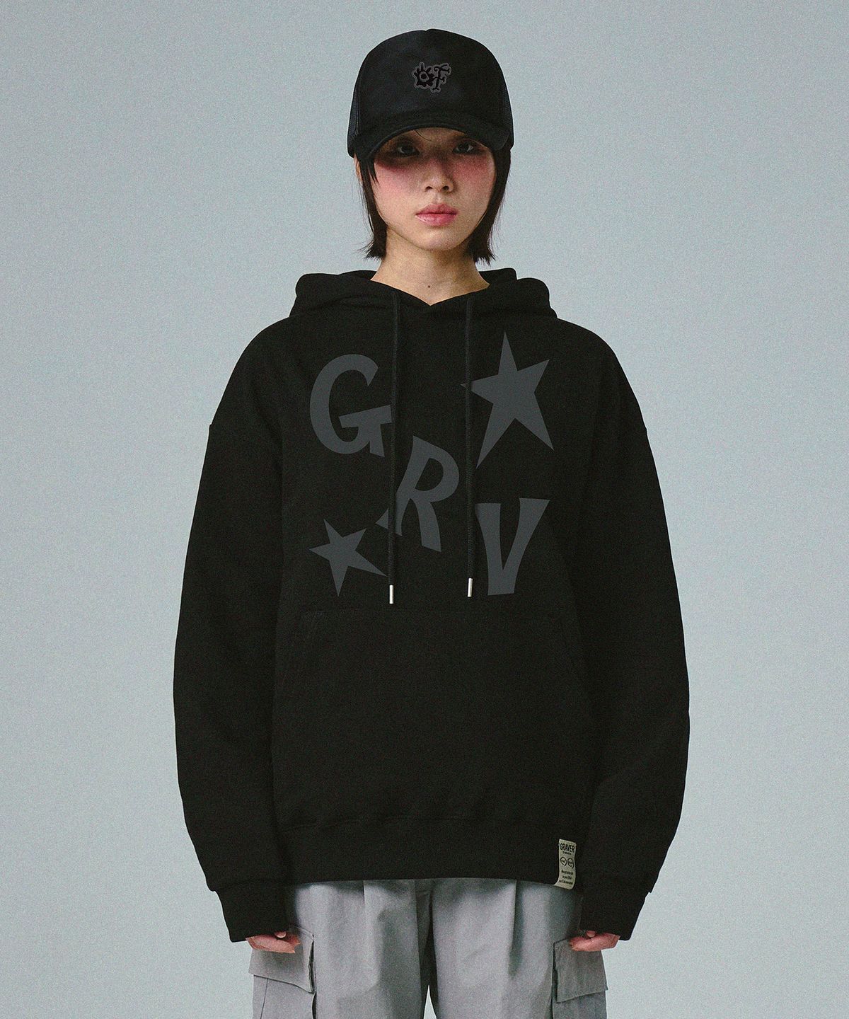 그레이버(GRAVER) [UNISEX]GRV스타 후드티_3color
